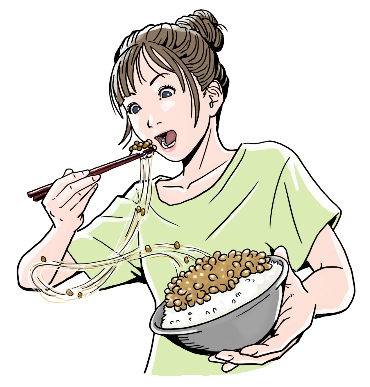 納豆を楽しむイメージ